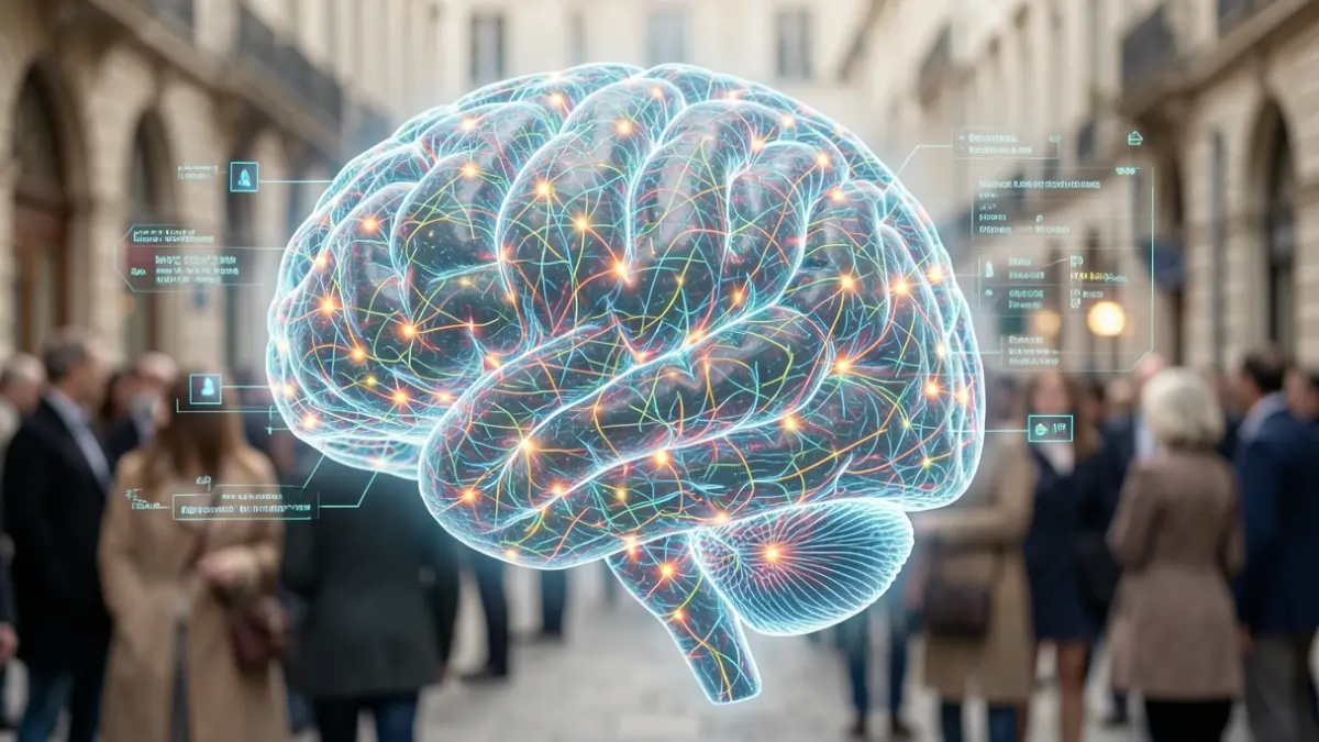 Image générique de réseau neuronal humain analysé par IA.