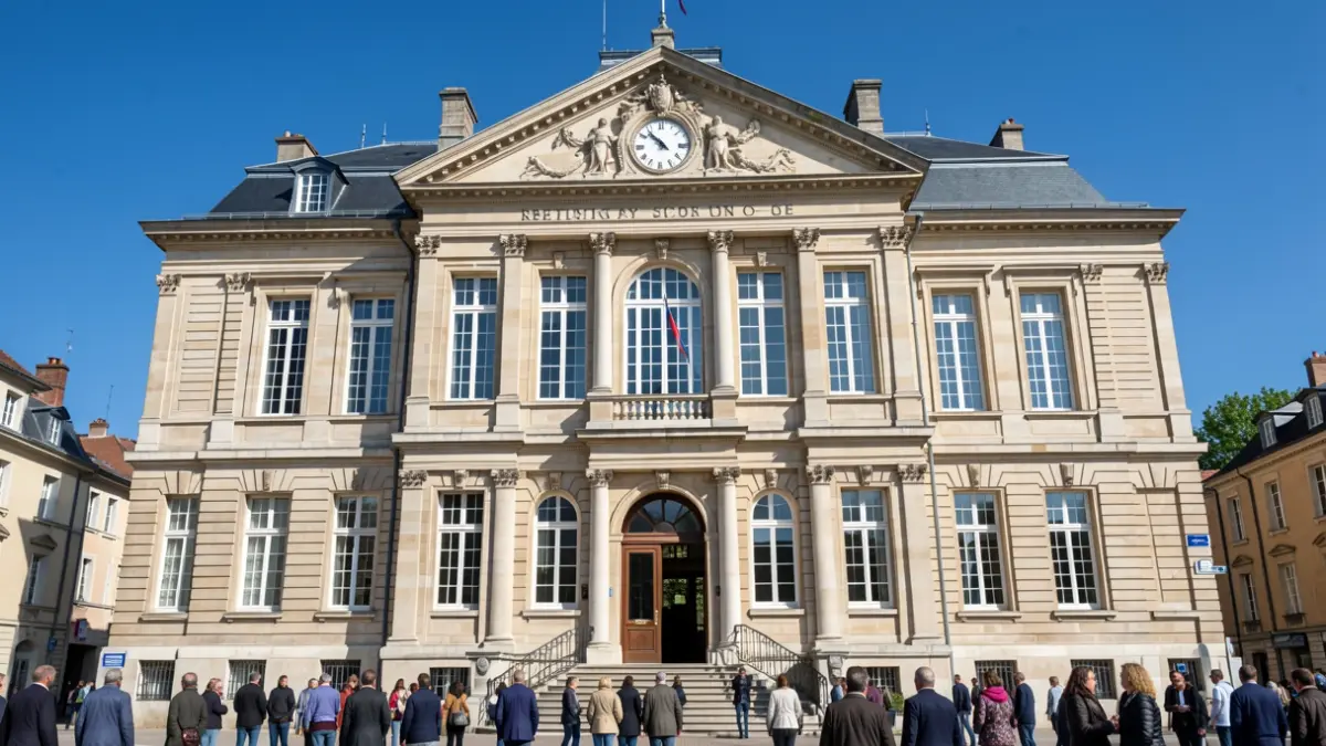 Facade of the Brétigny-sur-Orge town hall.