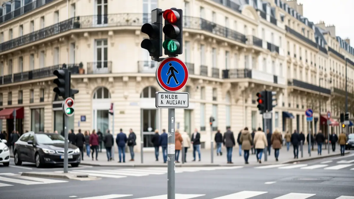 Sécurité routière aux carrefours de Saint-Germain-en-Laye avec nouvelles signalisations et décomptes piétons.