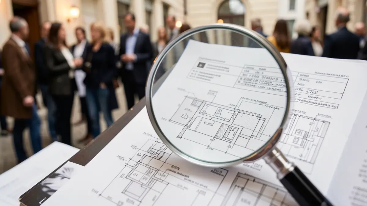 Image générique représentant des documents de brevets européens et une loupe, dans une ambiance de recherche et d'innovation.
