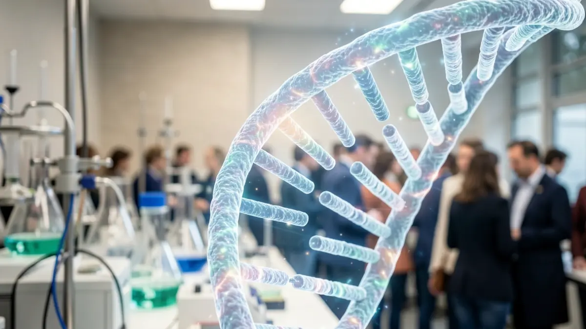 Generic image of scientific discovery, depicting a stylized DNA helix.