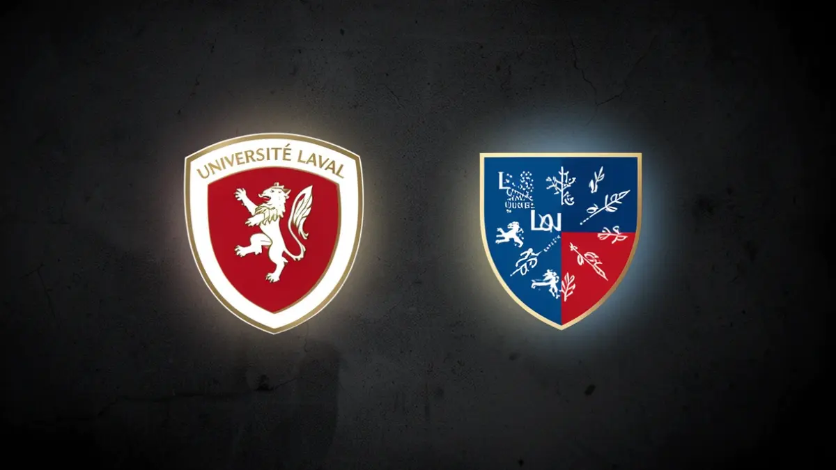 Image générique de deux blasons universitaires, Université Laval et Sorbonne Université, symbolisant un partenariat.