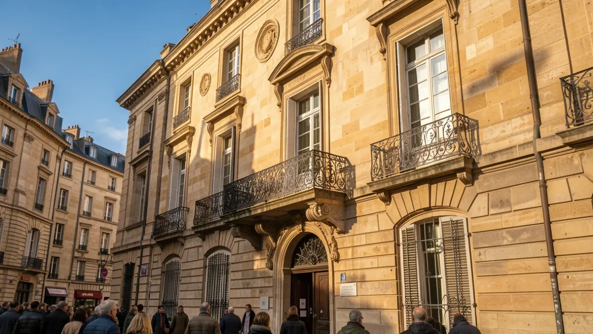 Generic image of a French official building facade with architectural details.